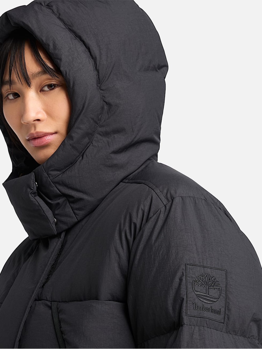 Timberland Women’s M Black Puffer Bomber Jacket